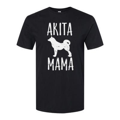 Akita Mama Gift Akita Mom Pet Dog Owner Mother Softstyle CVC T-Shirt