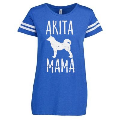 Akita Mama Gift Akita Mom Pet Dog Owner Mother Enza Ladies Jersey Football T-Shirt