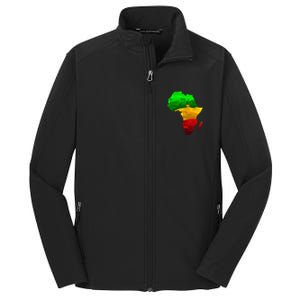 Africa Map Green Yellow Red Proud African Pride Juneteenth Core Soft Shell Jacket