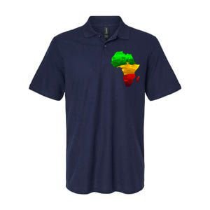 Africa Map Green Yellow Red Proud African Pride Juneteenth Softstyle Adult Sport Polo