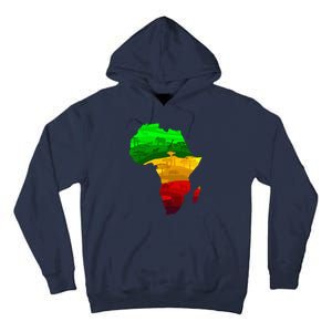 Africa Map Green Yellow Red Proud African Pride Juneteenth Tall Hoodie