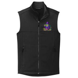 Alligator Mardi Gras Carnival Outfit For Males And Females Collective Smooth Fleece Vest