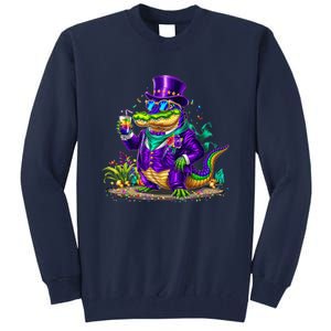 Alligator Mardi Gras Carnival Outfit For Males And Females Tall Sweatshirt