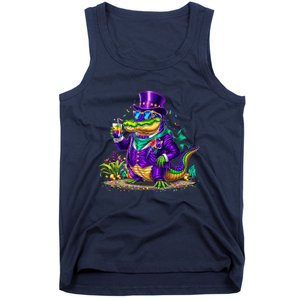 Alligator Mardi Gras Carnival Outfit For Males And Females Tank Top