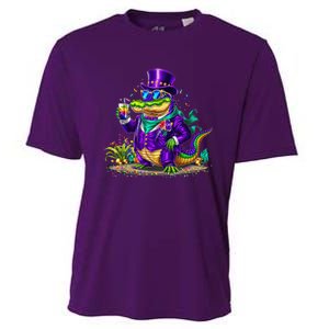 Alligator Mardi Gras Carnival Outfit For Males And Females Cooling Performance Crew T-Shirt