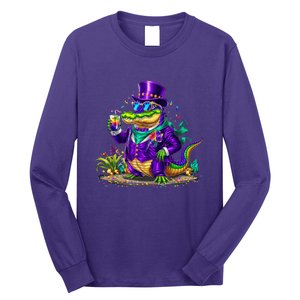 Alligator Mardi Gras Carnival Outfit For Males And Females Long Sleeve Shirt