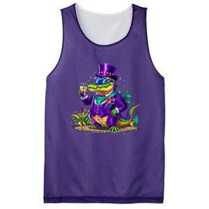 Alligator Mardi Gras Carnival Outfit For Males And Females Mesh Reversible Basketball Jersey Tank