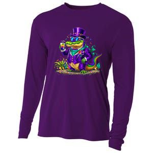 Alligator Mardi Gras Carnival Outfit For Males And Females Cooling Performance Long Sleeve Crew