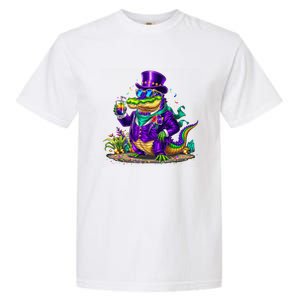 Alligator Mardi Gras Carnival Outfit For Males And Females Garment-Dyed Heavyweight T-Shirt