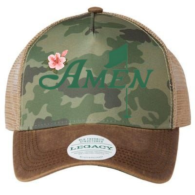 Amen Masters Golf Golfer Lover Team Legacy Tie Dye Trucker Hat
