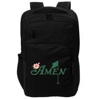 Amen Masters Golf Golfer Lover Team Impact Tech Backpack