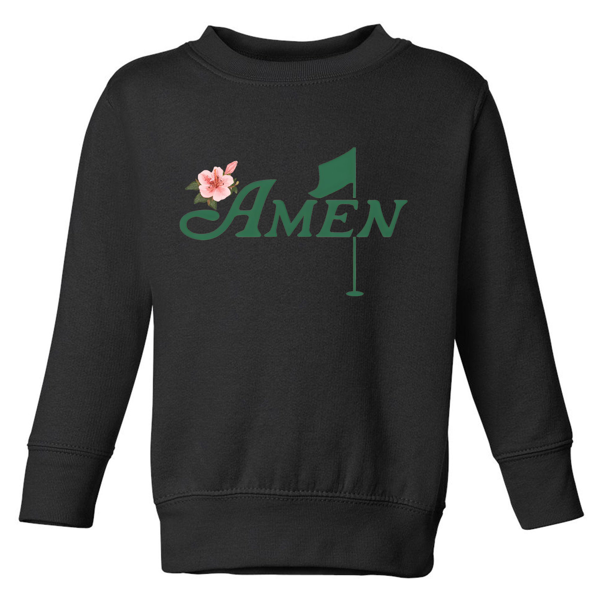 Amen Masters Golf Golfer Lover Team Toddler Sweatshirt