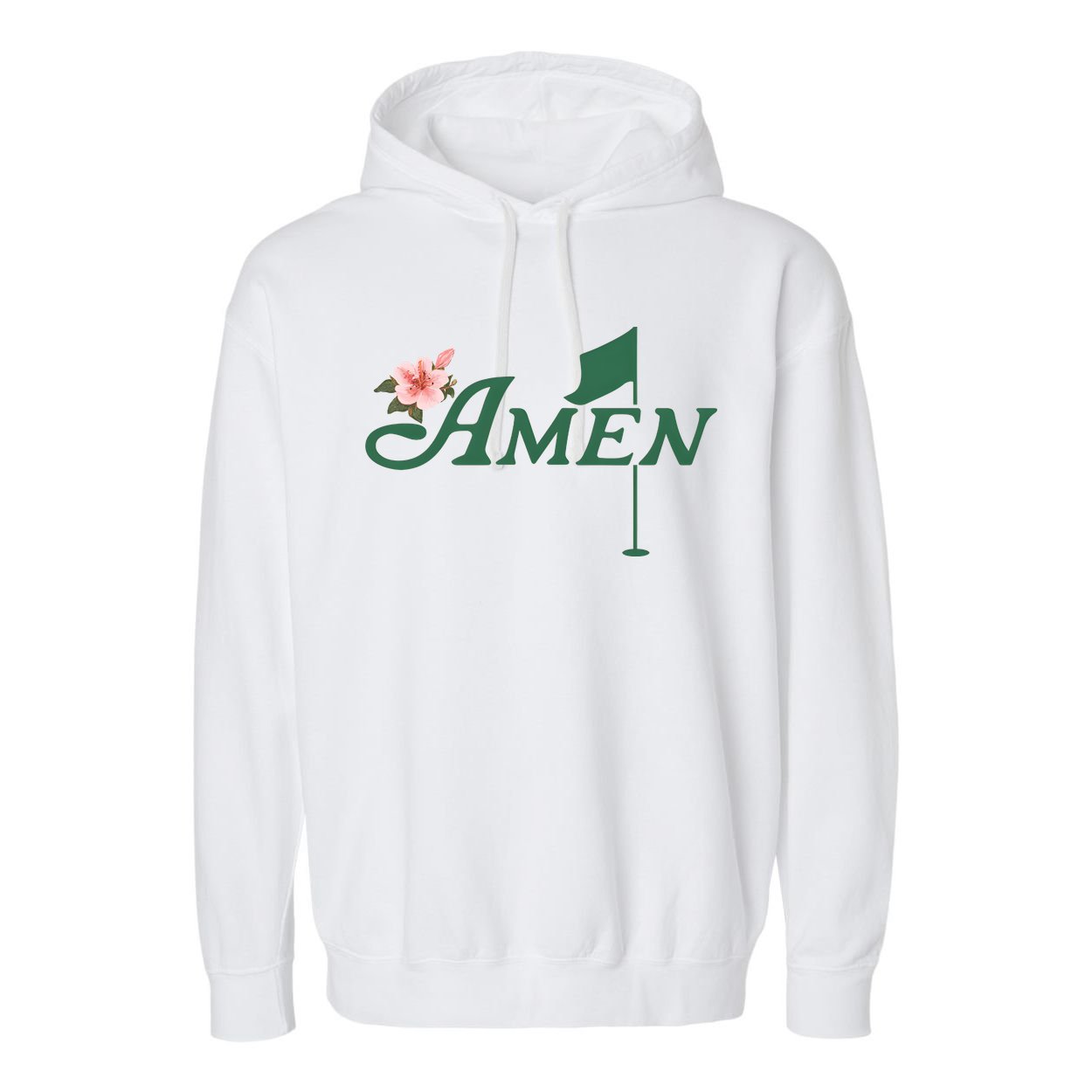 Amen Masters Golf Golfer Lover Team Garment-Dyed Fleece Hoodie
