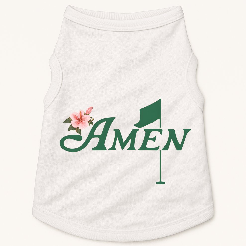 Amen Masters Golf Golfer Lover Team Doggie Tank