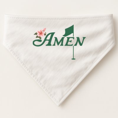 Amen Masters Golf Golfer Lover Team USA-Made Doggie Bandana