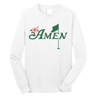 Amen Masters Golf Golfer Lover Team Long Sleeve Shirt