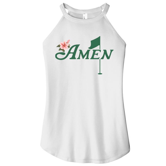 Amen Masters Golf Golfer Lover Team Women's Perfect Tri Rocker Tank