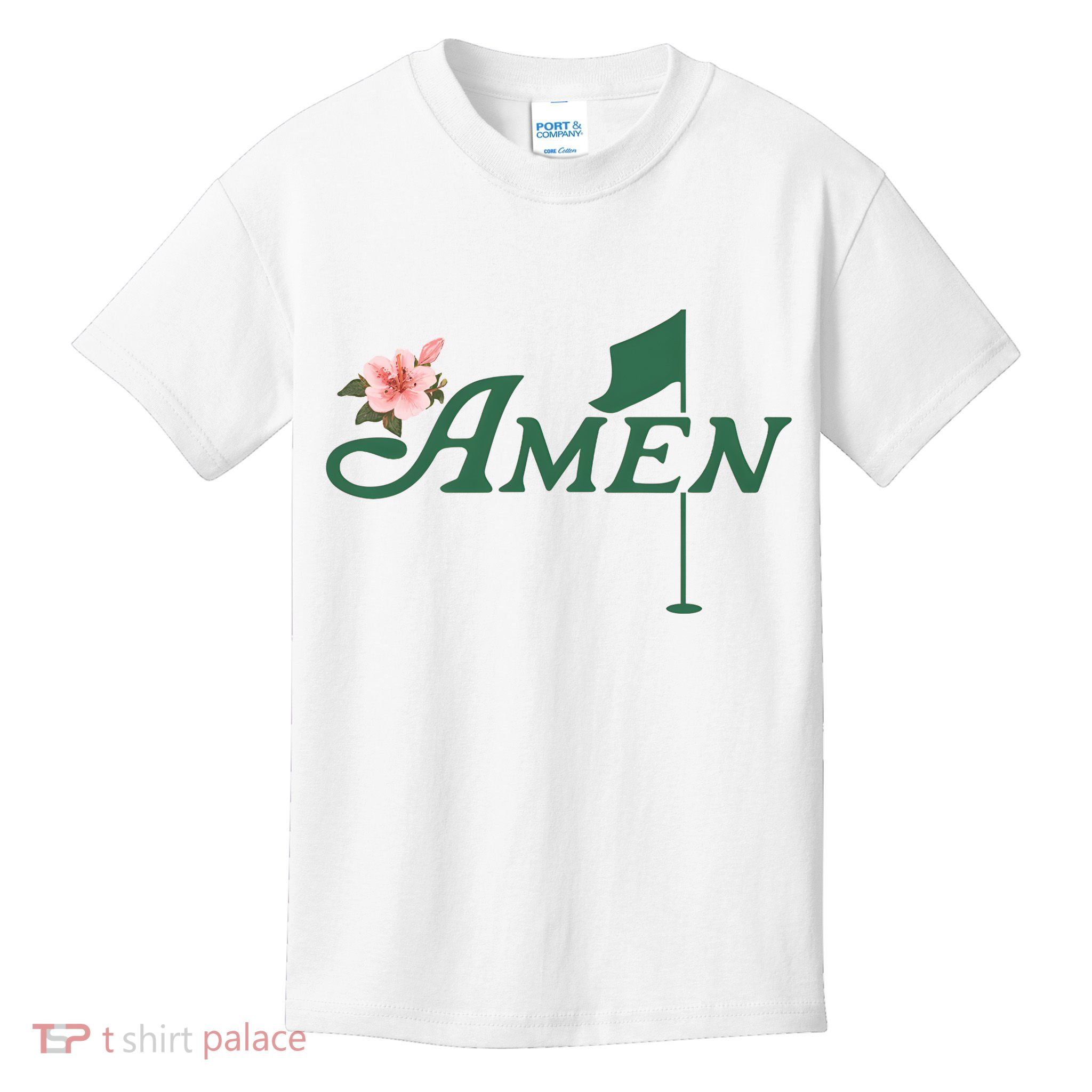 Amen Masters Golf Golfer Lover Team Kids T-Shirt