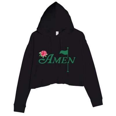 Amen Master Golf Azalea Tournament Pink Golfing Girl Flower Crop Fleece Hoodie