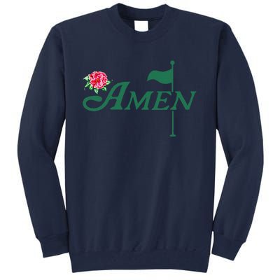 Amen Master Golf Azalea Tournament Pink Golfing Girl Flower Tall Sweatshirt