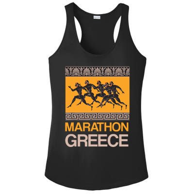 Athens Marathon Greece Ladies PosiCharge Competitor Racerback Tank