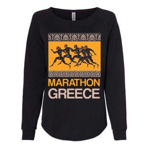 Athens Marathon Greece Womens California Wash Sweatshirt