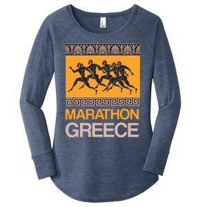 Athens Marathon Greece Women's Perfect Tri Tunic Long Sleeve Shirt