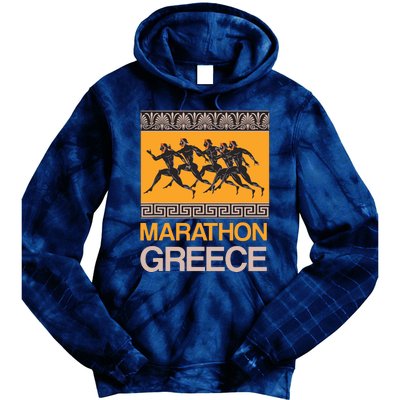 Athens Marathon Greece Tie Dye Hoodie