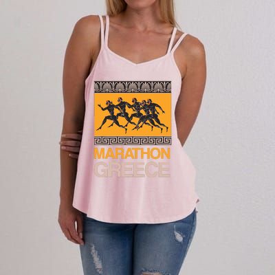 Athens Marathon Greece Women's Strappy Tank