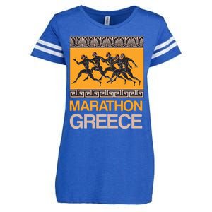 Athens Marathon Greece Enza Ladies Jersey Football T-Shirt