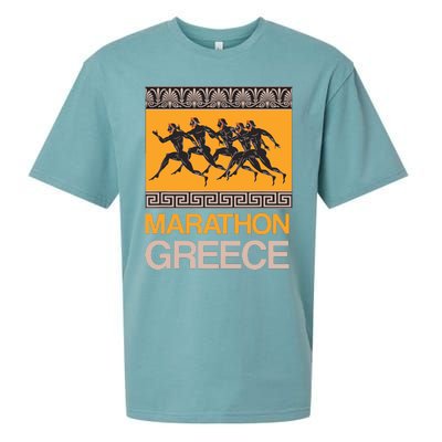 Athens Marathon Greece Sueded Cloud Jersey T-Shirt