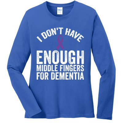 Awareness Meaningful Gift Don't Have Enough Middle Fingers For Detia Gift Ladies Long Sleeve Shirt