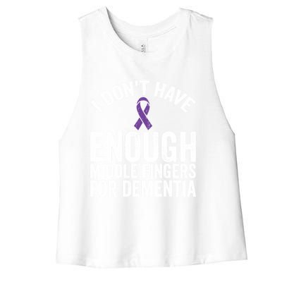 Awareness Meaningful Gift Don't Have Enough Middle Fingers For Detia Gift Women's Racerback Cropped Tank