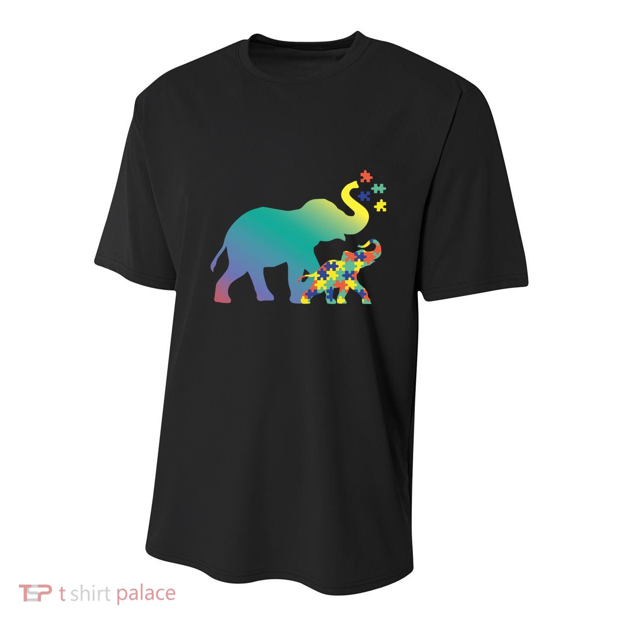 Autism Mom Gift Design Autism Awareness Elephant Cute Gift Youth Performance Sprint T-Shirt