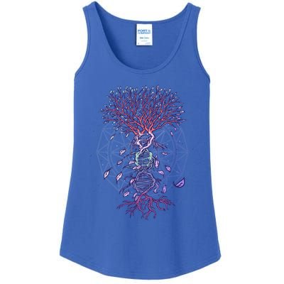 Abstract Madala Geometric Dna Tree Life Gift Esoteric Geometry Gift Ladies Essential Tank