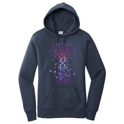 Abstract Madala Geometric Dna Tree Life Gift Esoteric Geometry Gift Women's Pullover Hoodie