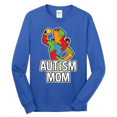 Autism Mom Gift Strong Mother Tall Long Sleeve T-Shirt