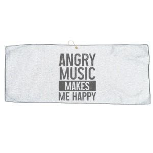 Angry Music Heavy Metal Death Metal Metalhead Metal Fan Large Microfiber Waffle Golf Towel