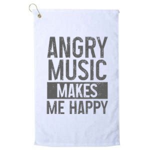 Angry Music Heavy Metal Death Metal Metalhead Metal Fan Platinum Collection Golf Towel