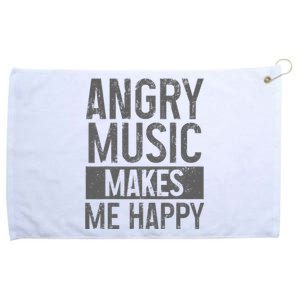 Angry Music Heavy Metal Death Metal Metalhead Metal Fan Grommeted Golf Towel