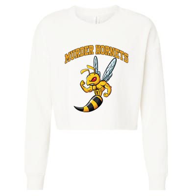 Angry Murder Hornets Cropped Pullover Crew