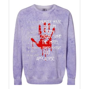 American Movies Horror Story Halloween Colorblast Crewneck Sweatshirt