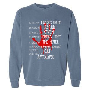 American Movies Horror Story Halloween Garment-Dyed Sweatshirt