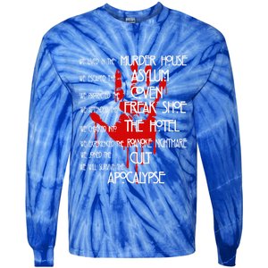 American Movies Horror Story Halloween Tie-Dye Long Sleeve Shirt