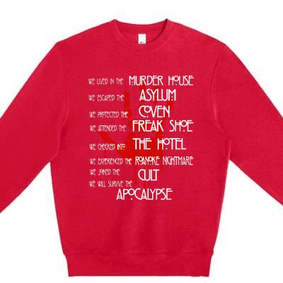 American Movies Horror Story Halloween Premium Crewneck Sweatshirt