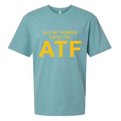 All My Homies Hate The Atf Quote Sueded Cloud Jersey T-Shirt