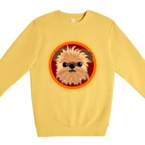 A Must Have Brussels Griffon Coat Of Arms Meaningful Gift Premium Crewneck Sweatshirt