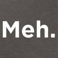 A Meh. Humorous Cotton Canvas Backpack