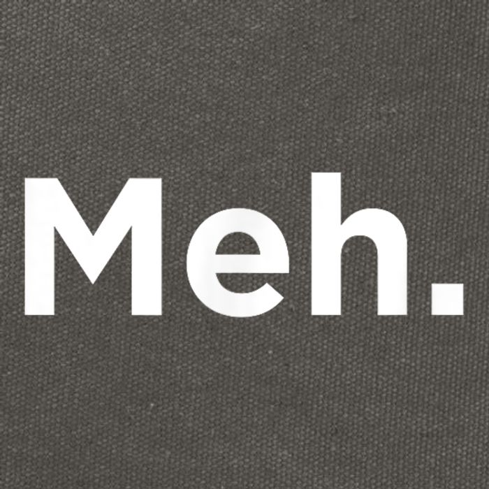 A Meh. Humorous Cotton Canvas Backpack