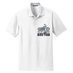 Adventure May Hurt You But Monotony Will Kill You Dry Zone Grid Polo